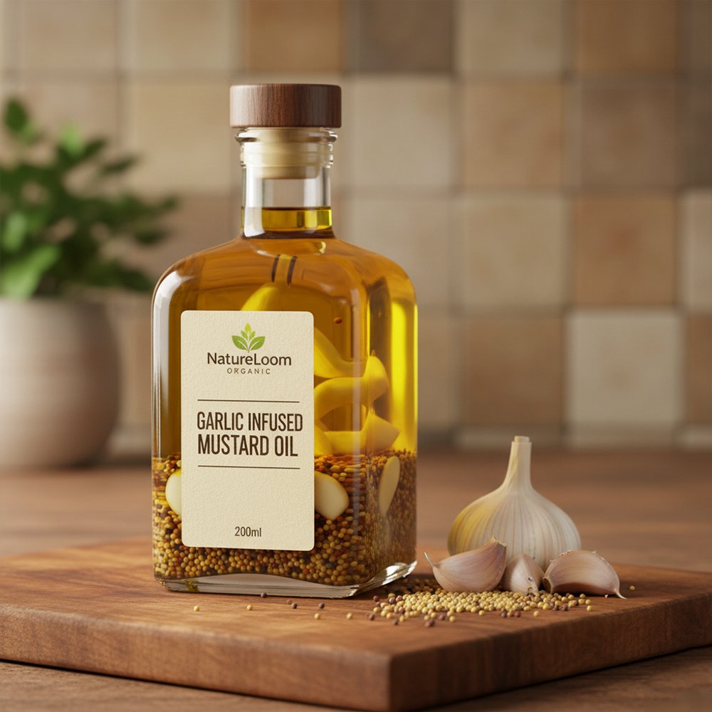 Garlic Infused Mustard Oil